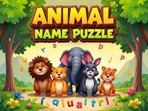 Cover image of Animal Name Puzzle