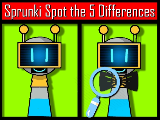 Cover image of Sprunki Spot the 5 Differences