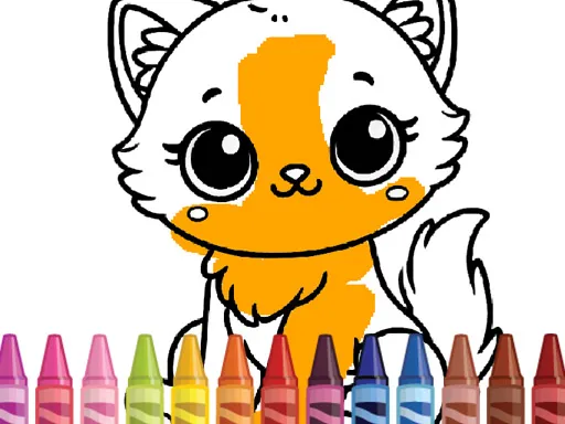 Cover image of Cute Animals Coloring Adorable Fun for Kids