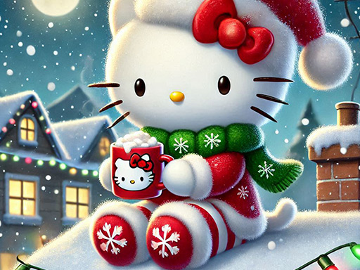 Cover image of Hello Kitty Christmas Puzzle: Festive Holiday