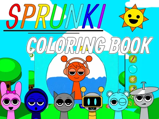 Cover image of Sprunki Coloring Books