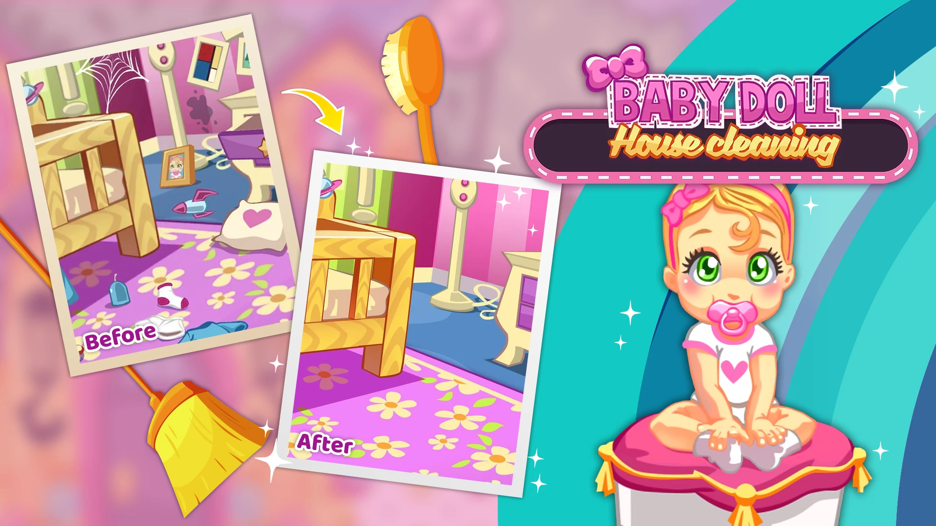 Cover image of Baby Doll House Cleaning