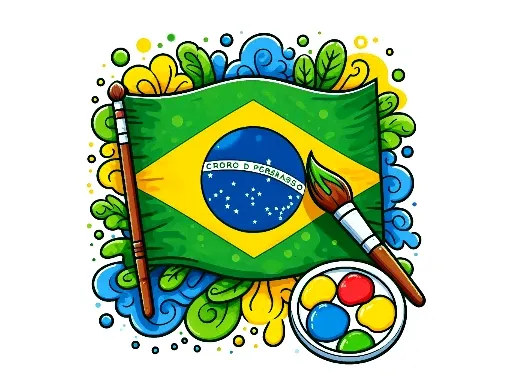 Cover image of Brazil Coloring Adventure