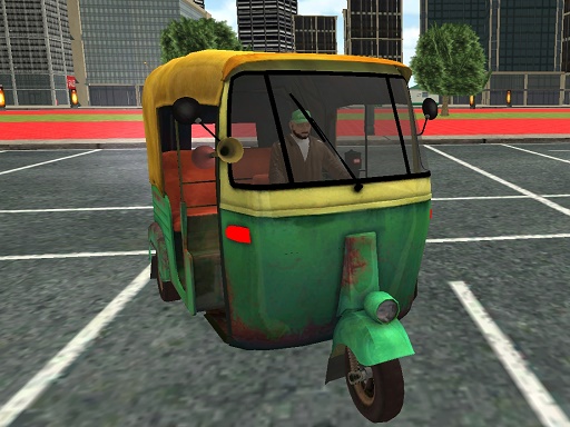 Cover image of TukTuk Rickshaw City Driving Sim