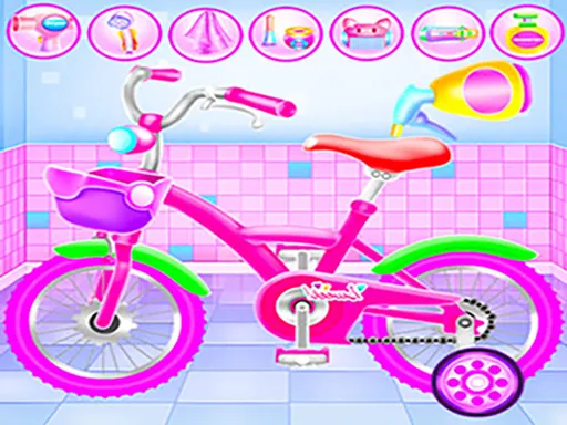Cover image of Girl Bike Fix Washing Salon