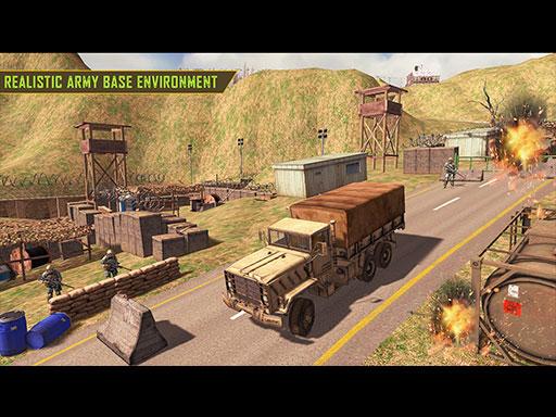 Cover image of Army Car Truck Transport Game