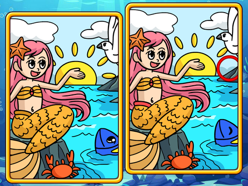 Cover image of Mermaids: Spot The Differences