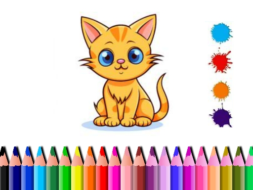 Cover image of Cute Cat Coloring Book