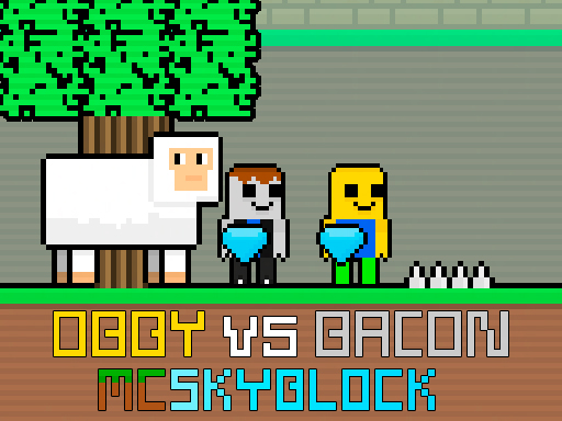 Cover image of Obby vs Bacon MCSkyblock