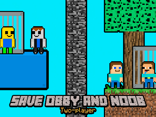 Cover image of Save Obby and Noob Two players