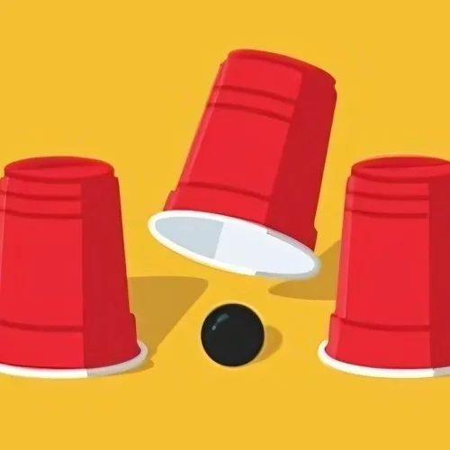 three cups game 