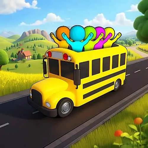 Bus Match Color Parking Jam