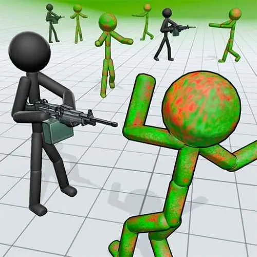 Stickman Killing Zombie 3D