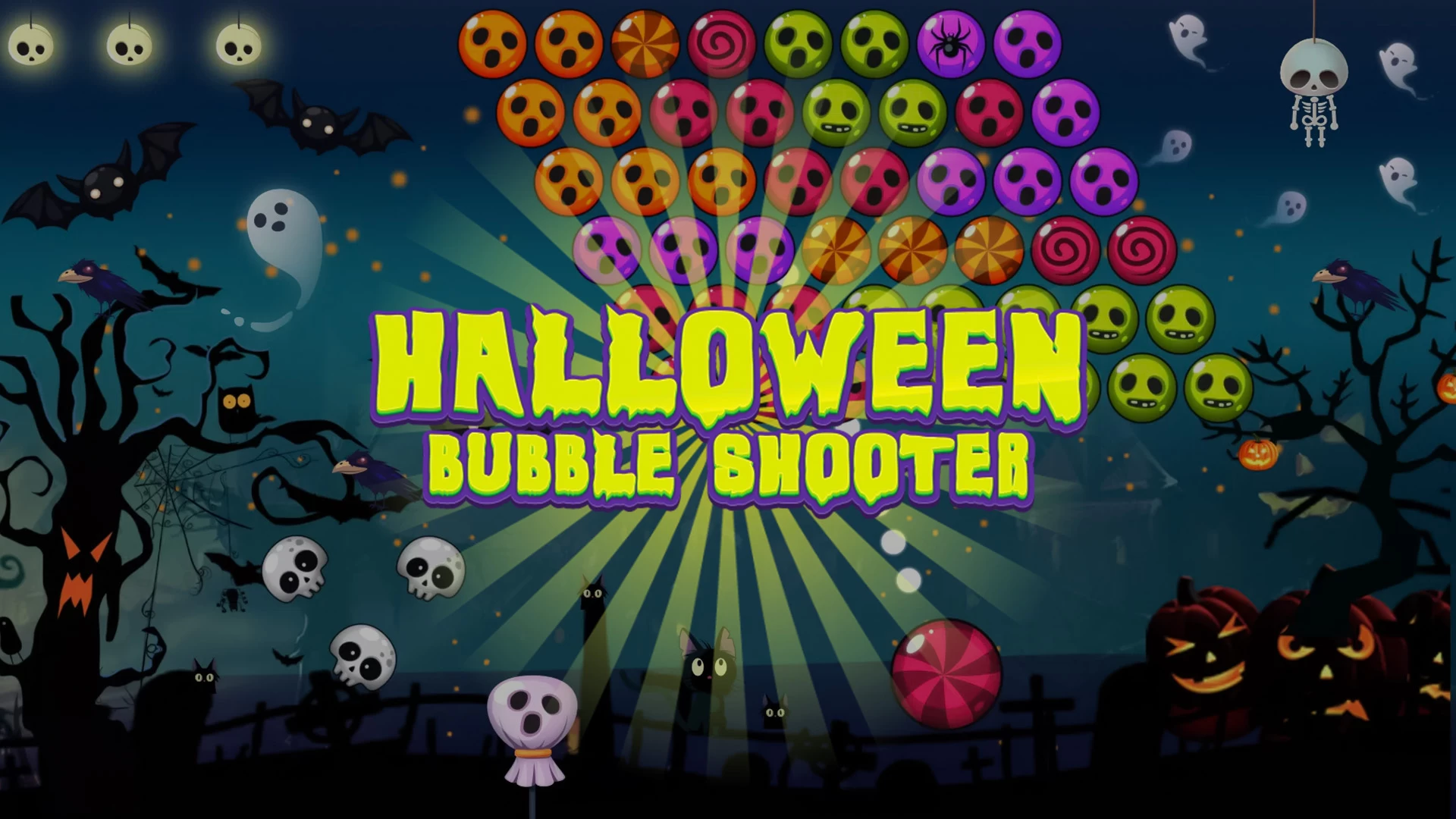 Cover image of Halloween Bubble Shooter